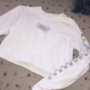 Vans holographic cropped long sleeve